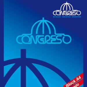 Block A4 Congreso Con Espiral Rayado