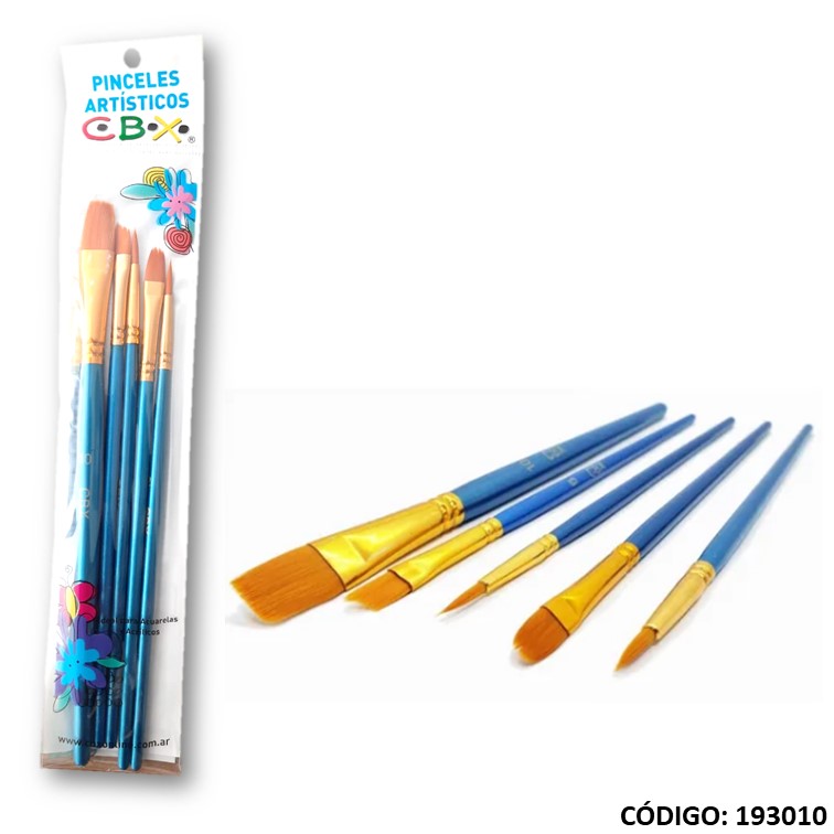 Pinceles Cbx Chato X 5 Unidades