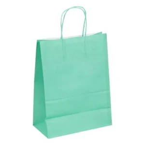BOLSA DE PAPEL KRAFT COLOR 30X41 VERDE CLARO