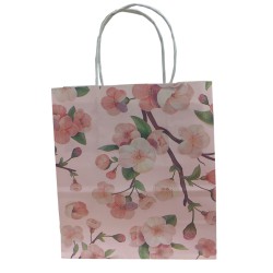 Bolsa Fantasia Kraft 18x20 Flor de Cerezo