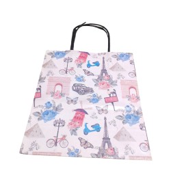 Bolsa Fantasia Kraft 18x20 Paris