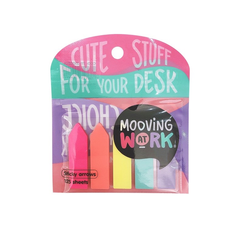 Notas Adhesivas Mooving Flechas Neon