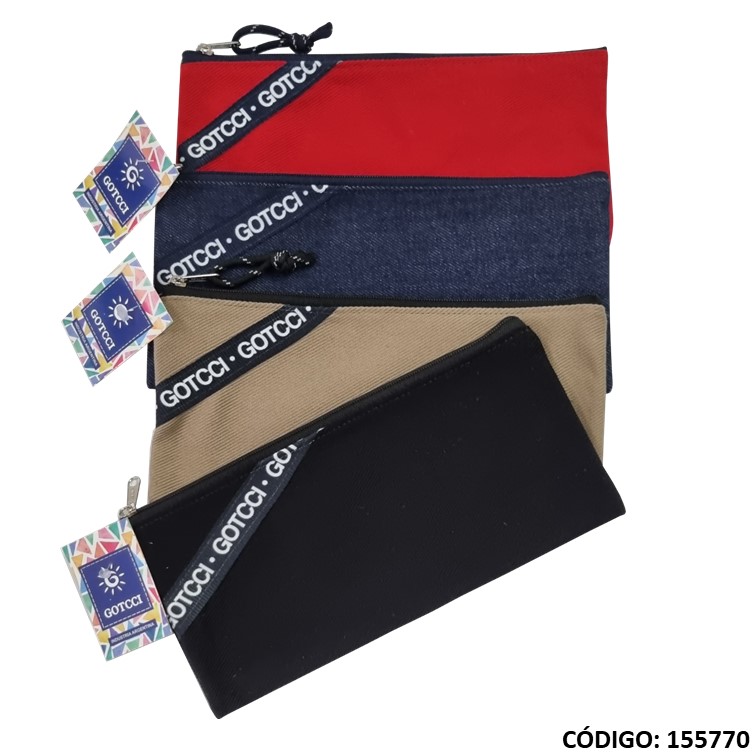 Cartuchera Gotcci Lona Chata Grande (77)