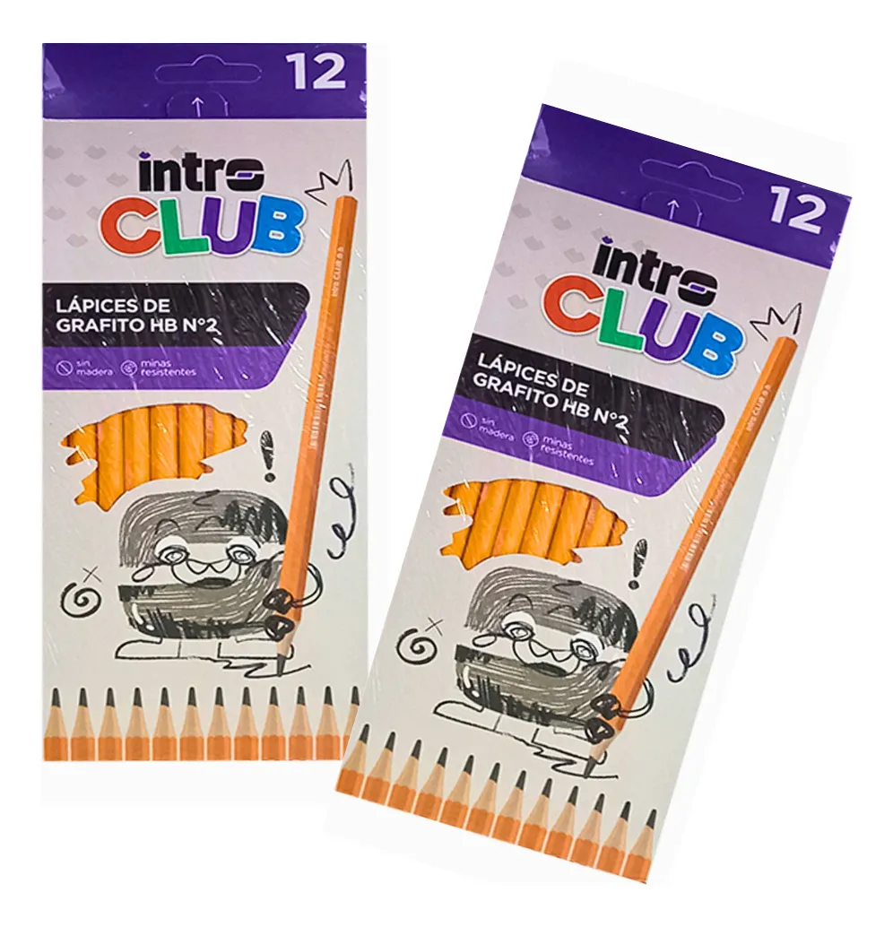 Lapiz Negro Grafito Intro 2HB - Imagen 2