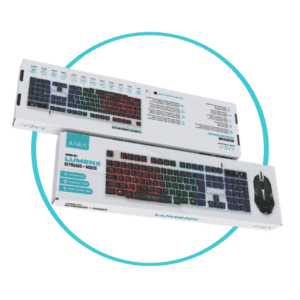COMBO GAMER (TECLADO+MOUSE) “LUMENX” – XAEA – BLANCO