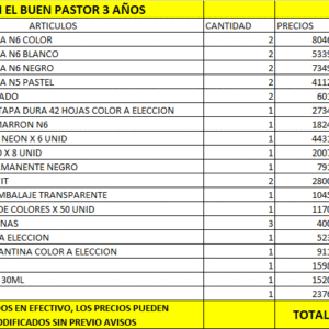 Jardin El Buen Pastor 3 Años