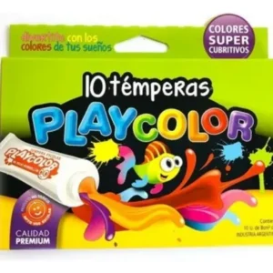Temperas Playcolor x10 Colores Surtidos