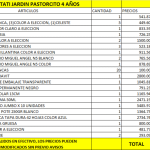 Colegio Itati Jardin Pastorcito 4 Años