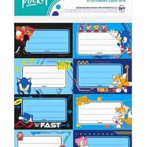 Etiqueta Para Cuadernos BigLife Sonic