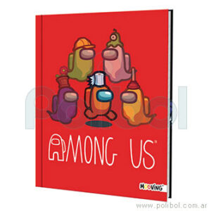 Cuaderno Mooving Tapa Dura 48 Hojas Among Us
