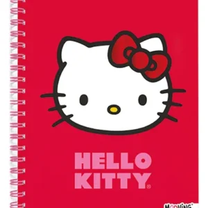 Cuaderno Mooving Tapa Dura Con Espiral 80 Hojas Hello Kitty