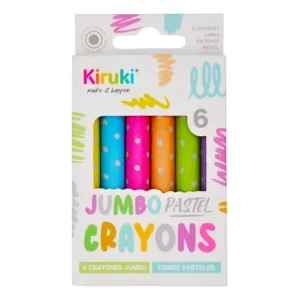 Crayones Kiruki Jumbo x6 Pastel