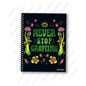 Cuadernola Asamblea Tapa Dura 80 Hojas Rayadas Psicodelica