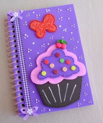 Libretas Con Relieve Cupcake