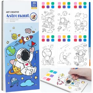 Libreta para Colorear con Acuarelas Espaciales