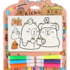 Set Didactico Para Colorear Capibara