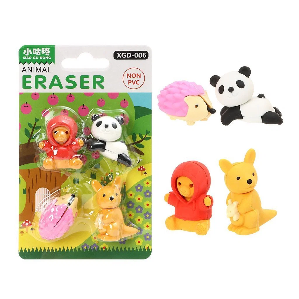 Blister 4 Gomas Infatiles Animales