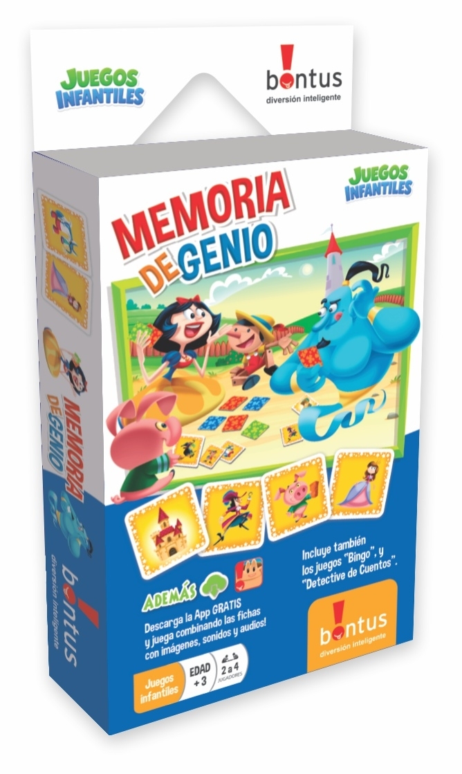 Juegos De Cartas Memoria de Genio bontus