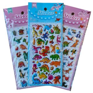 Stickers Con Brillito Dinosaurios