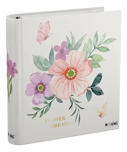 Carpeta Mooving 3 Anillos Flower Dreams