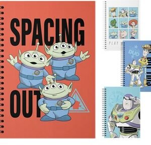 Cuaderno Con Espiral Tapa Dura Ezco Toys Story 80 Hojas